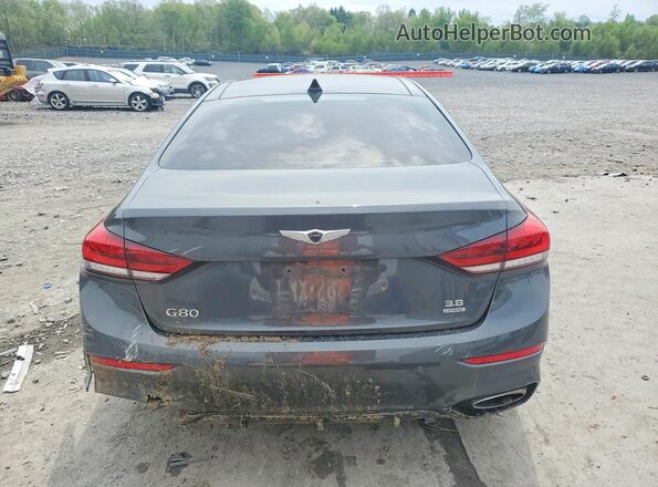 KMTFN4JE9KU320640 2019 GENESIS G80 Серый Вид сзади
