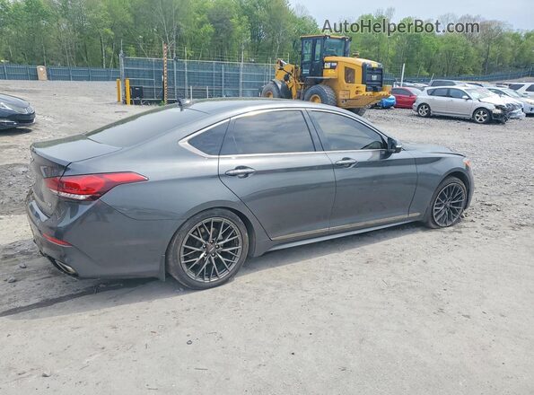 KMTFN4JE9KU320640 2019 GENESIS G80 Серый Задняя правая четверть