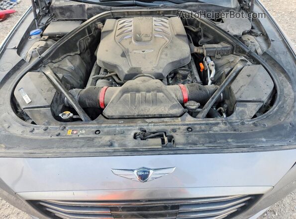 KMTFN4JF9LU335164 2020 GENESIS G80 Beige Widok wnętrza z tyłu