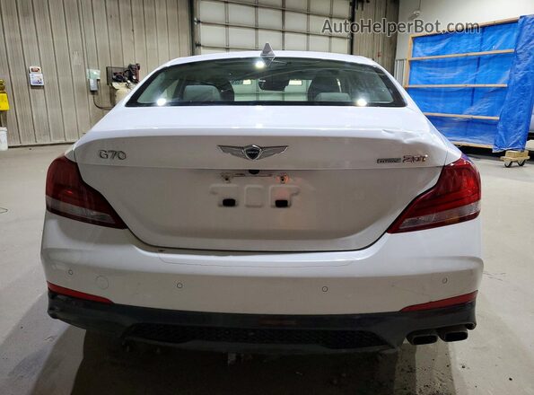 KMTG34LA2LU049202 2020 GENESIS G70 White Հետևի տեսք