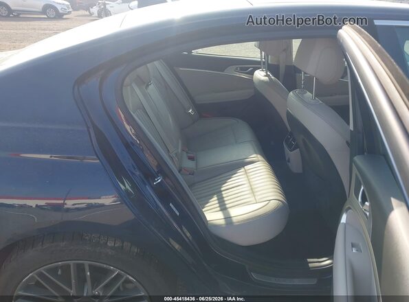 KMTG34LA3KU021018 2019 GENESIS G70 Dark Blue Vista de la etiqueta del VIN