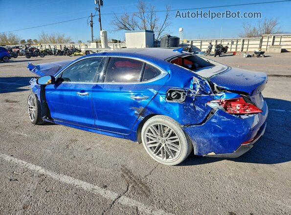 KMTG34LA3LU063268 2020 GENESIS G70 Blue Հետևի ձախ