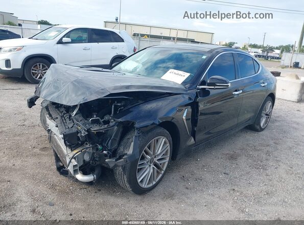 KMTG34LA8MU074204 2021 GENESIS G70 Black Front left