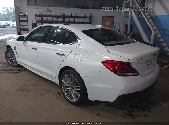 KMTG34LA9MU069464 2021 GENESIS G70 White Հետևի ձախ