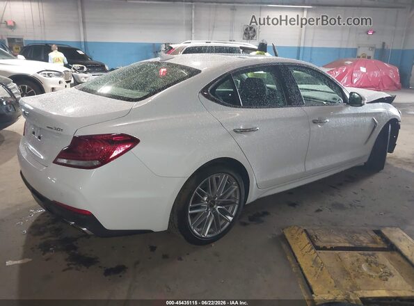 KMTG34LA9MU069464 2021 GENESIS G70 White Հետևի աջ