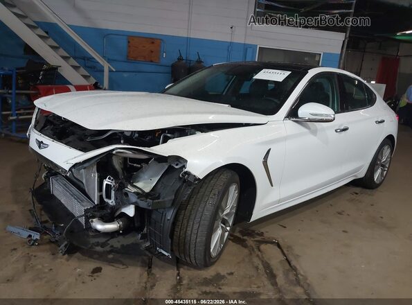 KMTG34LA9MU069464 2021 GENESIS G70 White Դիմացի տեսք
