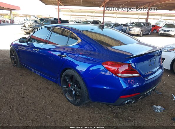 KMTG34LE1LU049128 2020 GENESIS G70 Blue Rear left