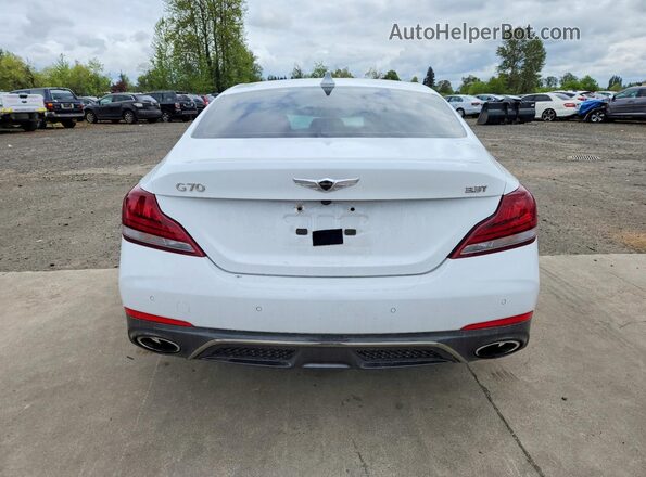 KMTG34LE2KU015620 2019 GENESIS G70 Белый Вид сзади