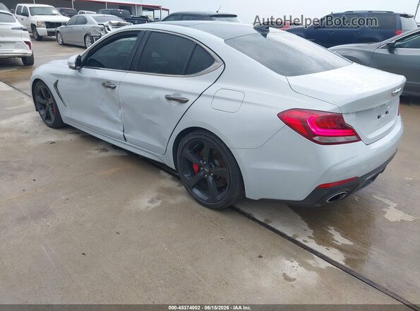 KMTG34LE5MU074499 2021 GENESIS G70 Gray Հետևի ձախ