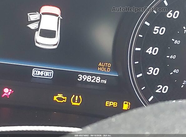 KMTG34LE5MU074499 2021 GENESIS G70 Gray Հետևի նստատեղերի տեսք