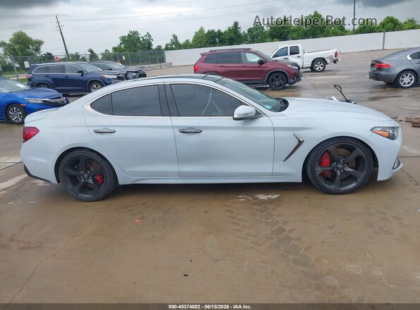 KMTG34LE5MU074499 2021 GENESIS G70 Gray Սալոնի հետևի տեսք