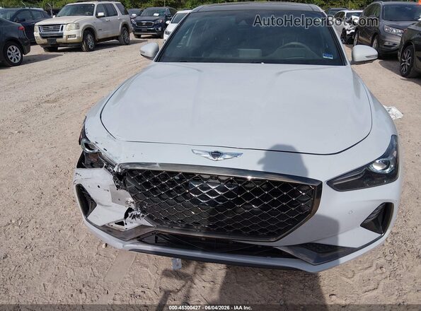 KMTG34LE9KU026145 2019 GENESIS G70 Light Blue Вид щитка приладів