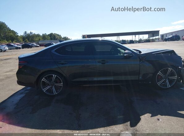 KMTG34SC1RU140103 2024 GENESIS G70 Gray Widok wnętrza z tyłu