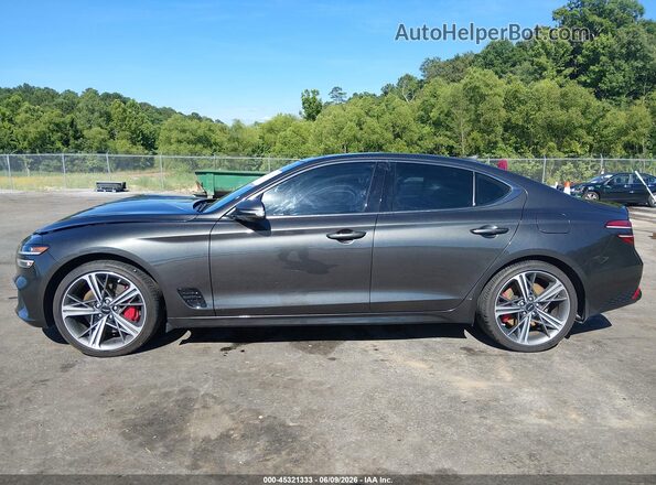 KMTG34SC1RU140103 2024 GENESIS G70 Gray Widok wnętrza 360 stopni