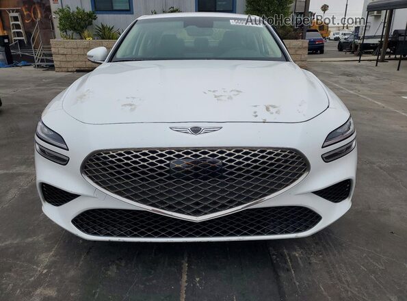 KMTG34SC4SU150193 2025 GENESIS G70 White Դիմացի տեսք