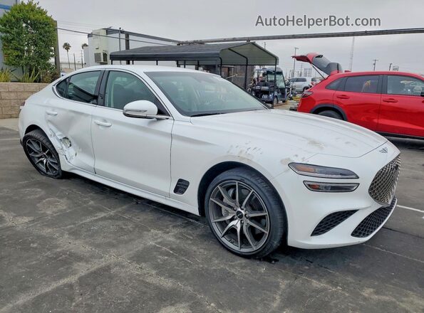 KMTG34SC4SU150193 2025 GENESIS G70 White Առջևի աջ