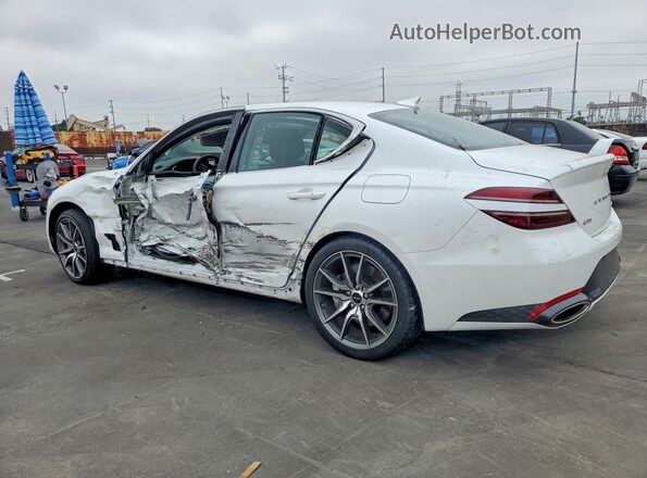 KMTG34SC4SU150193 2025 GENESIS G70 White Հետևի ձախ