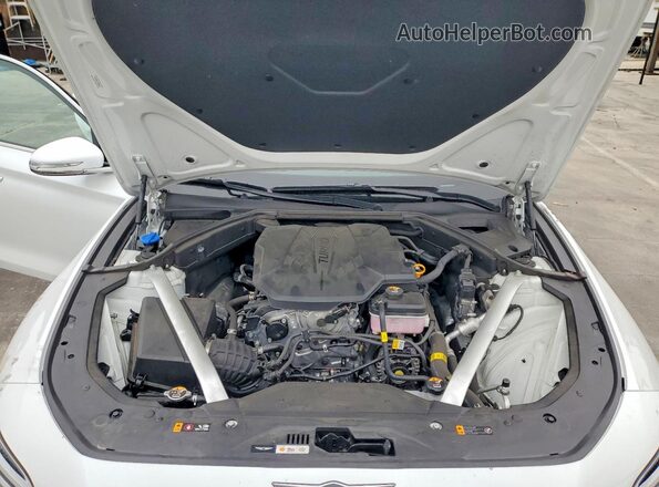 KMTG34SC4SU150193 2025 GENESIS G70 White Սալոնի հետևի տեսք