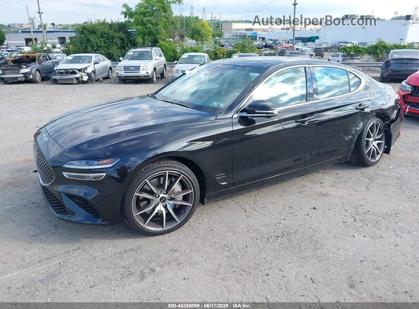 KMTG34SC5TU164119 2026 GENESIS G70 Black წინა მარცხენა ხედი სამი მეოთხედიდან