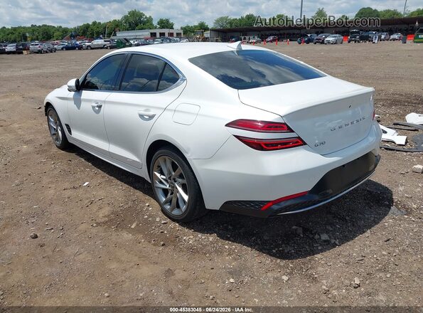 KMTG34TA2NU093266 2022 GENESIS G70 White Rear left