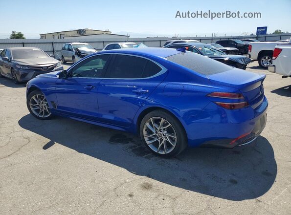 KMTG34TA2NU094577 2022 GENESIS G70 Blue Задня ліва чверть