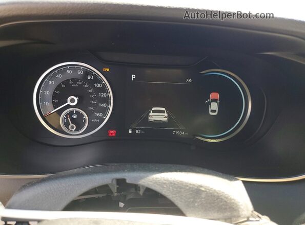 KMTG34TA2NU094577 2022 GENESIS G70 Blue Вид щитка приладів