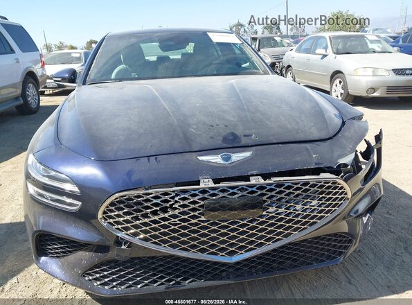 KMTG34TA4PU124875 2023 GENESIS G70 Dark Blue Vista interior trasera