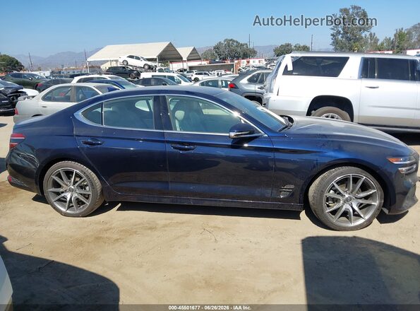 KMTG34TA4PU124875 2023 GENESIS G70 Dark Blue Vista interior de 360 grados