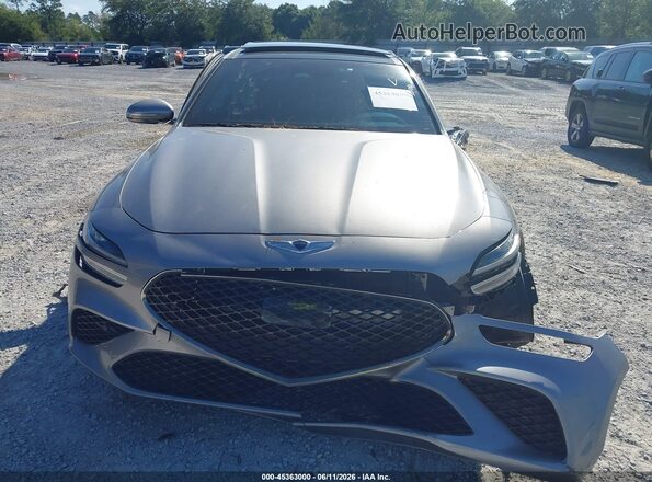 KMTG34TA6PU106572 2023 GENESIS G70 Серебряный Вид панели приборов