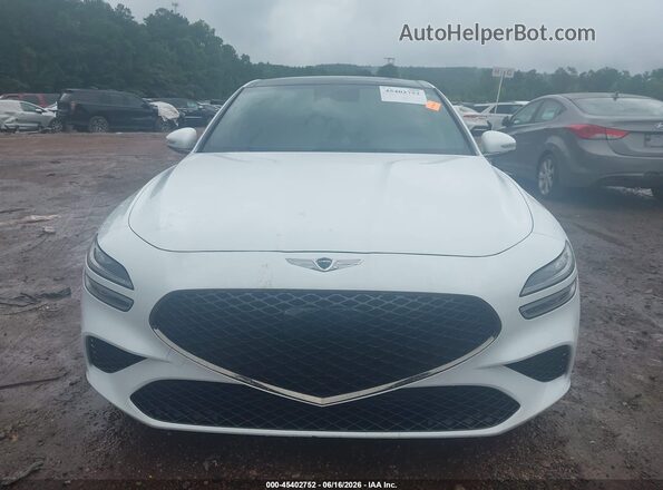 KMTG34TA7PU106256 2023 GENESIS G70 Белый Вид щитка приборов