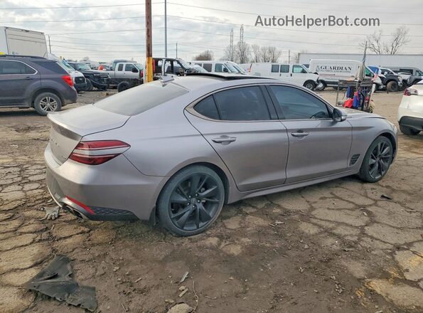 KMTG34TA7PU109979 2023 GENESIS G70 Серебряный Задняя правая четверть