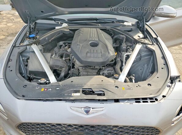 KMTG34TA7PU109979 2023 GENESIS G70 Серебряный Вид задней части салона
