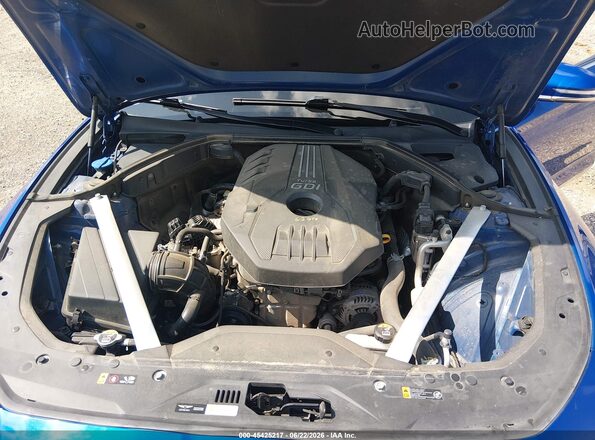 KMTG34TA8NU094566 2022 GENESIS G70 Blue Widok z tyłu