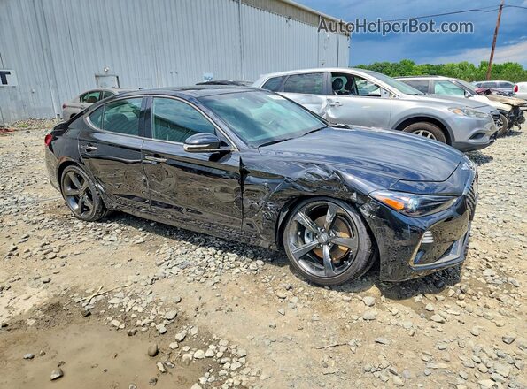 KMTG44LA1KU012699 2019 GENESIS G70 Черный Передняя правая четверть