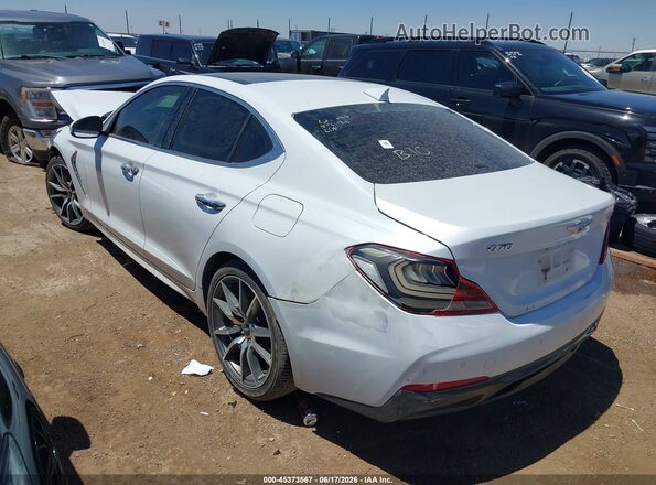 KMTG44LA3KU030489 2019 GENESIS G70 White უკანა მარცხენა
