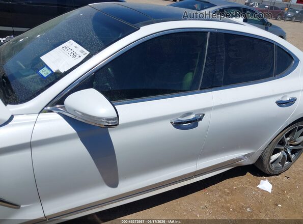 KMTG44LA3KU030489 2019 GENESIS G70 White სალონის 360-გრადუსიანი ხედი