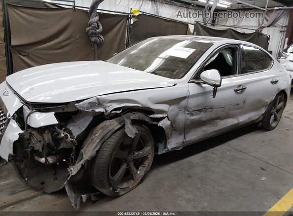KMTG44LA8LU045409 2020 GENESIS G70 Light Blue Սալոնի 360 աստիճան տեսք