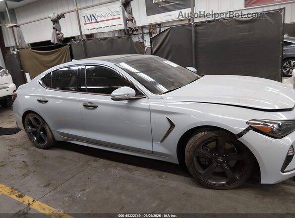 KMTG44LA8LU045409 2020 GENESIS G70 Light Blue Սալոնի հետևի տեսք