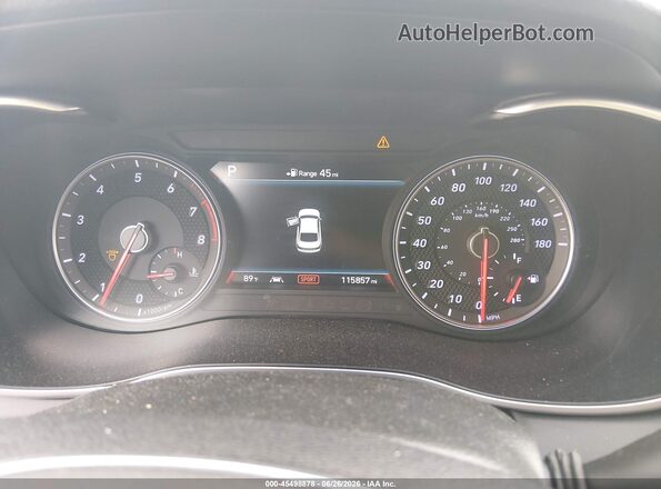 KMTG44LA9KU013003 2019 GENESIS G70 Dark Blue Вид задних сидений
