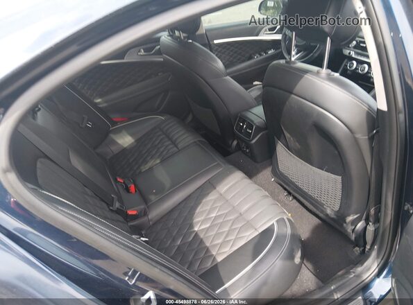 KMTG44LA9KU013003 2019 GENESIS G70 Dark Blue Вид наклейки с VIN-кодом