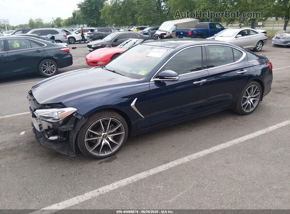 KMTG44LA9KU013003 2019 GENESIS G70 Dark Blue Передняя левая четверть