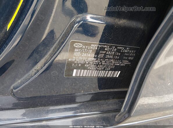 KMTG44LA9KU013003 2019 GENESIS G70 Dark Blue Вид подкапотного пространства