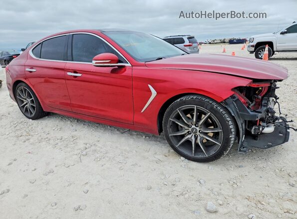 KMTG44LA9LU048335 2020 GENESIS G70 Burgundy Передня права чверть
