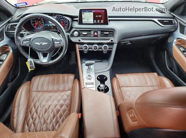 KMTG44LA9LU048335 2020 GENESIS G70 Burgundy Вид панелі приладів
