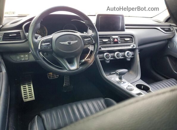 KMTG54LE5KU014679 2019 GENESIS G70 White Vista del salpicadero