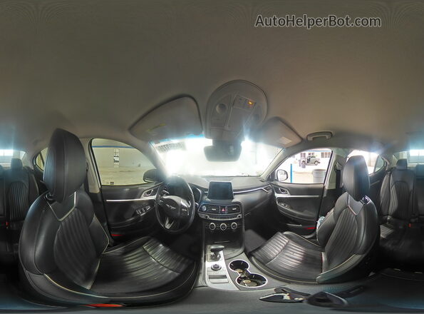 KMTG54LE5KU014679 2019 GENESIS G70 White Vista interior de 360 grados