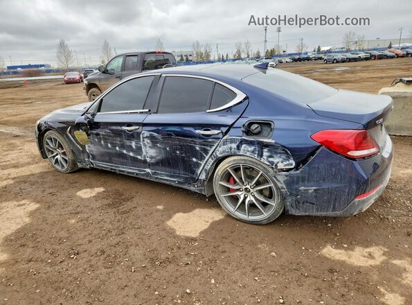 KMTG54LE9MU073429 2021 GENESIS G70 Blue Հետևի ձախ