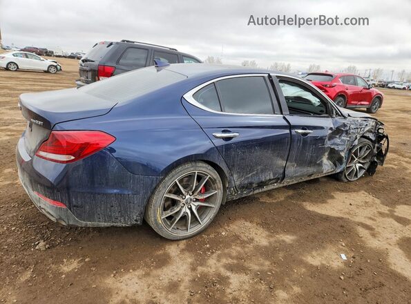 KMTG54LE9MU073429 2021 GENESIS G70 Blue Հետևի աջ