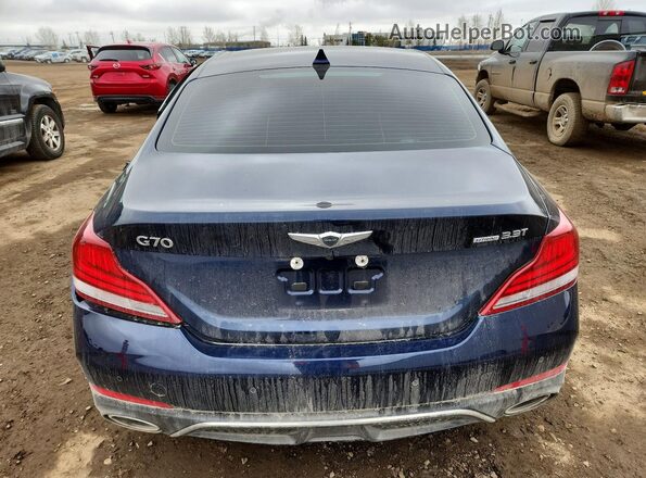 KMTG54LE9MU073429 2021 GENESIS G70 Blue Հետևի տեսք