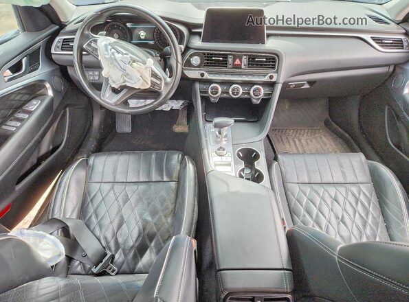 KMTG54LE9MU073429 2021 GENESIS G70 Blue Առջևի վահանակի տեսք